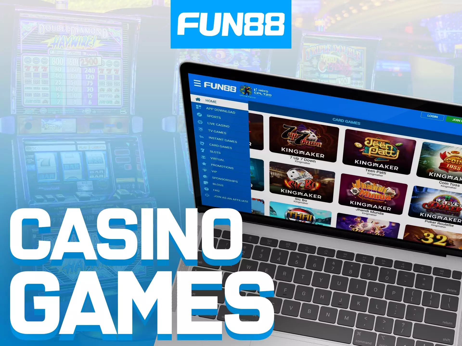 Experience Online Casino Games at Fun88