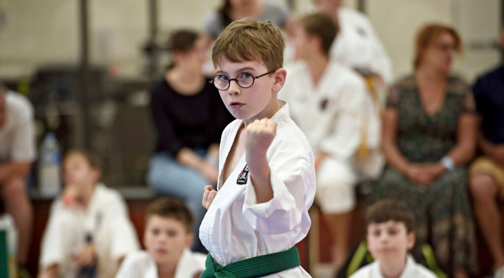 Self-Confidence and Self-Esteem Boost - kids on Karate Training