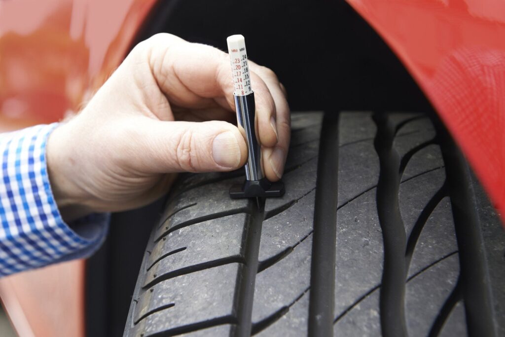 Tread Depth - checking tires and wheels before purchasing used cars