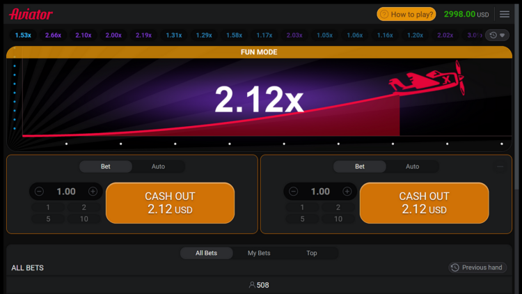 Utilize the Double Bet Feature - aviator game