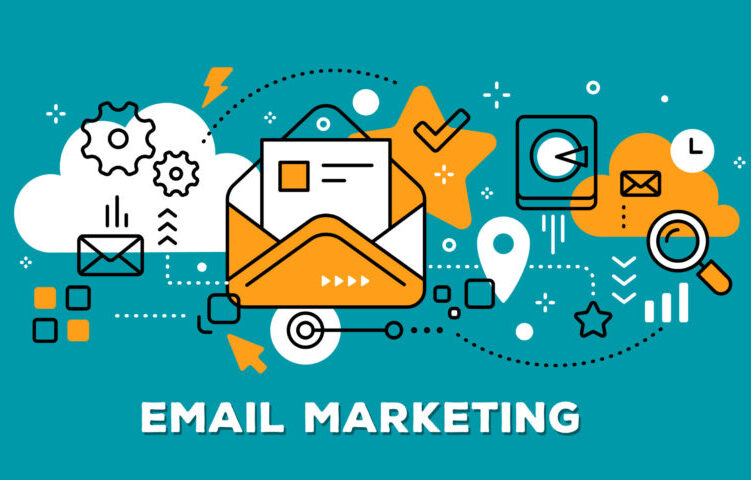 email marketing - orange & teal